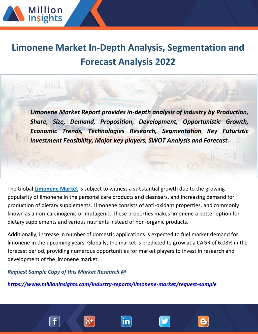 limonene market in depth analysis segmentation