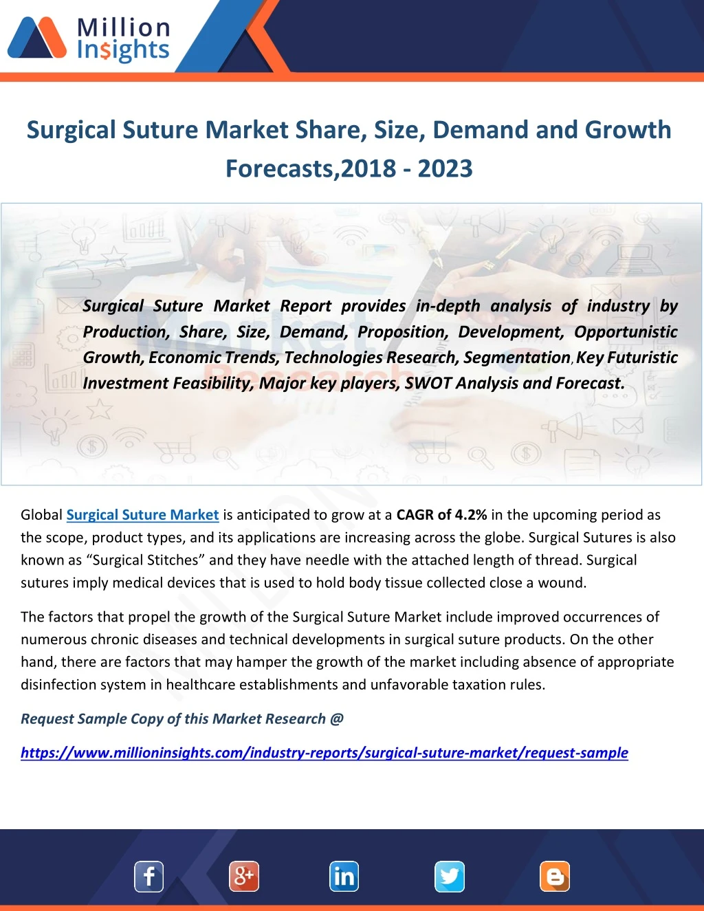 surgical suture market share size demand