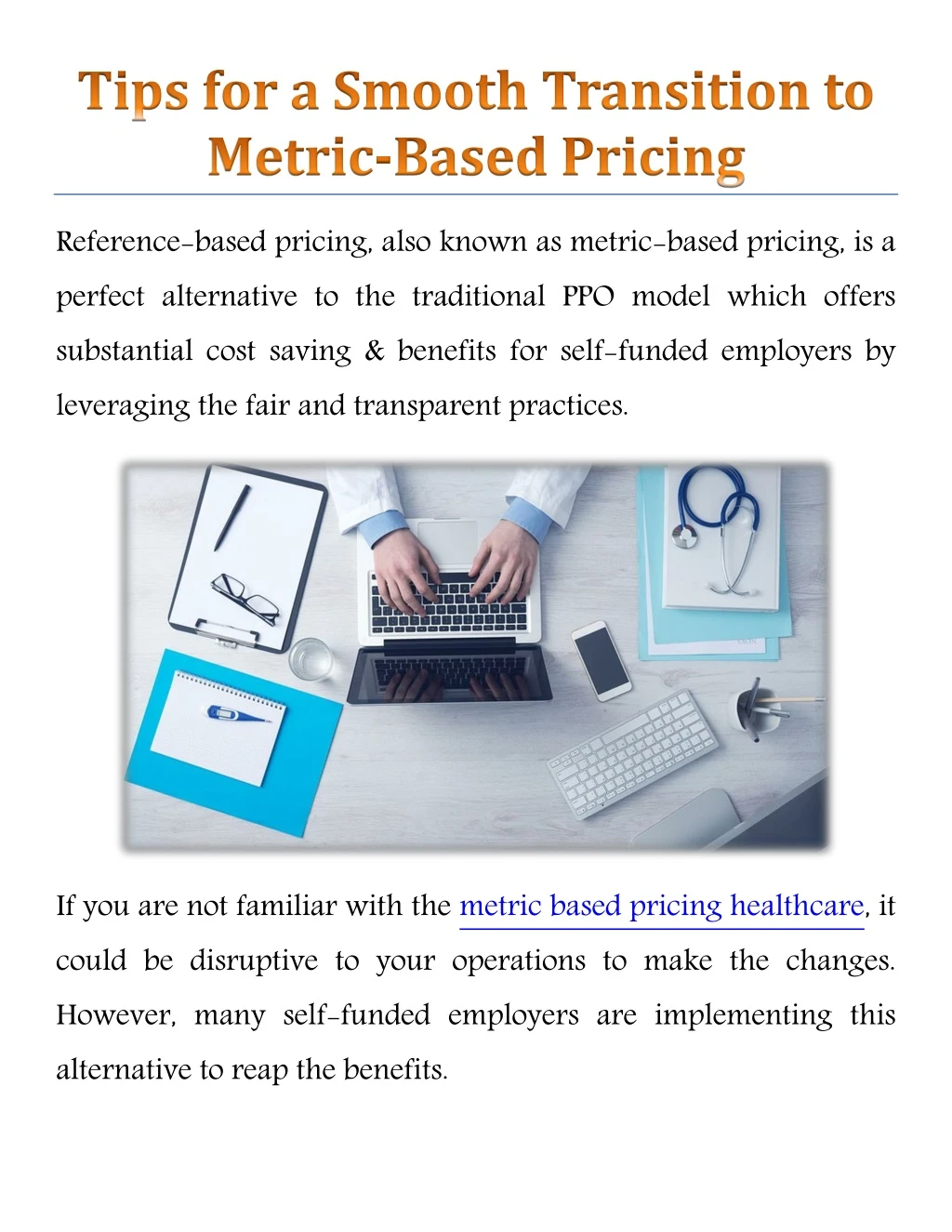 reference based pricing also known as metric