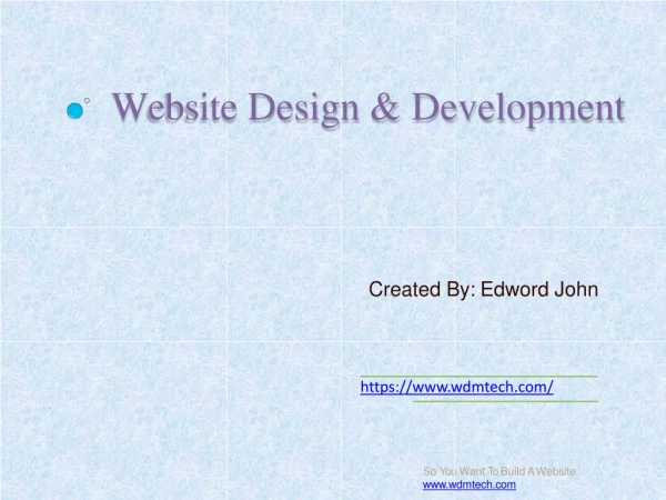 Website design and devlopment