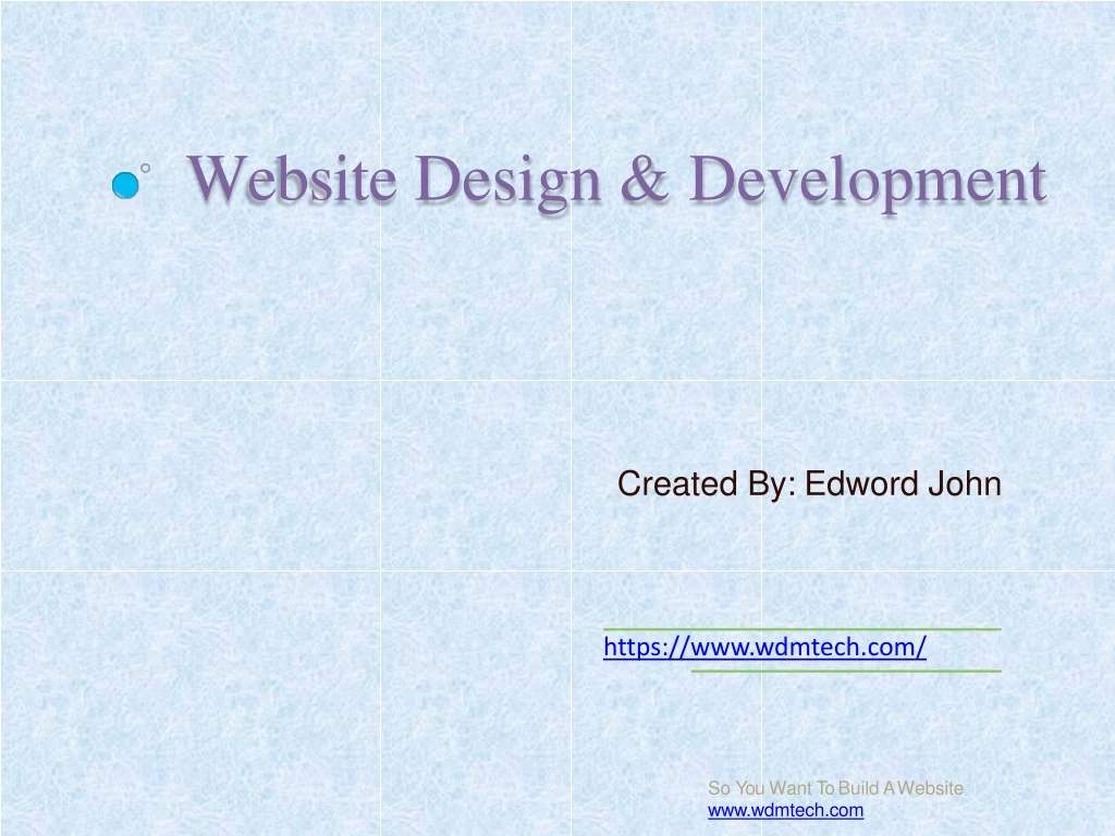 website design development