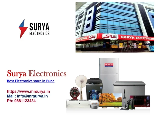 Surya Eletronic : Best Electronic store in Pune & Home appliances Pune at best price.