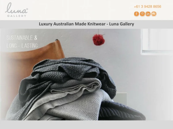 Luxury Australian Made Knitwear - Luna Gallery