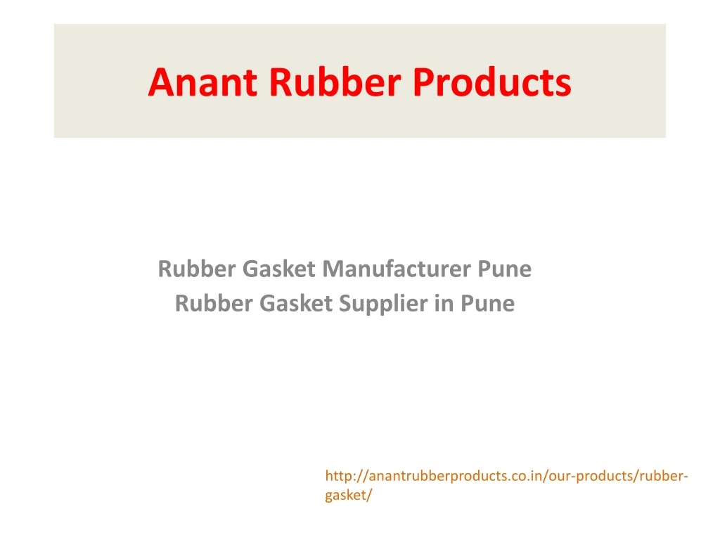 anant rubber products