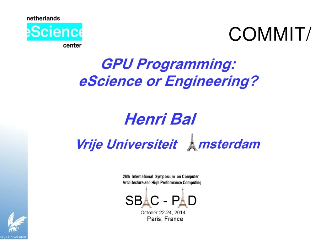 gpu programming escience or engineering