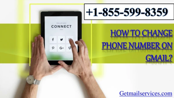 How To Change Phone Number On Gmail? | Dial 1-855-599-8359