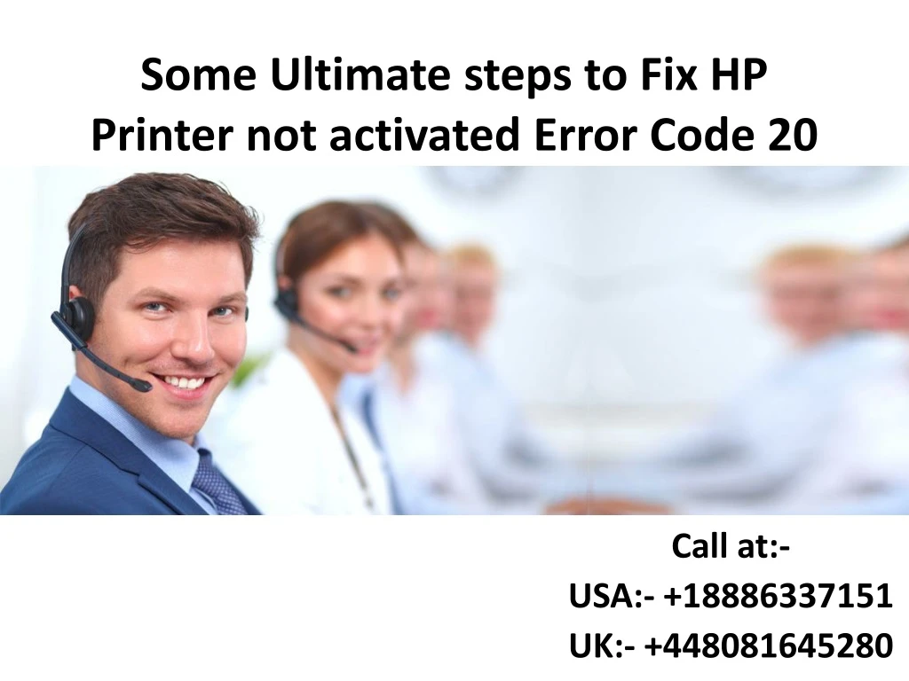 some ultimate steps to fix hp printer not activated error code 20