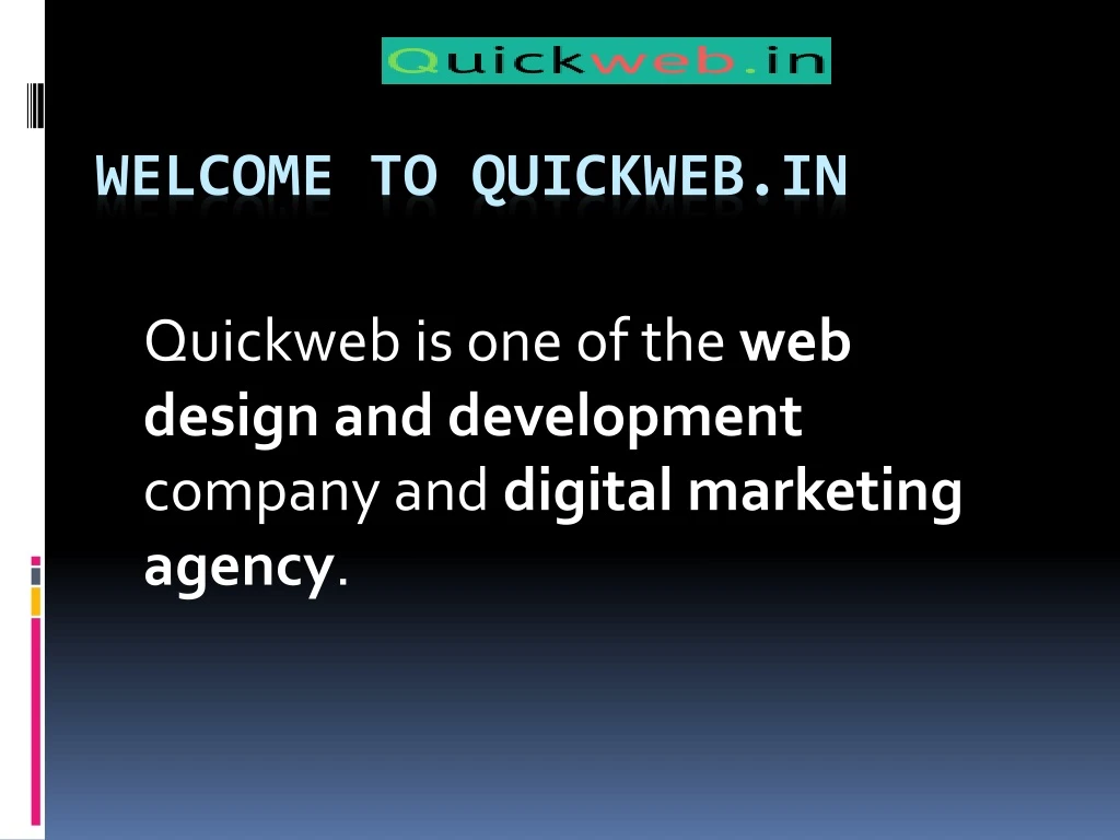 welcome to quickweb in