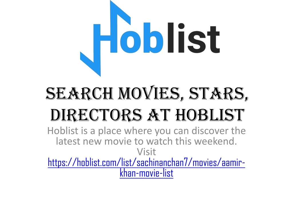 search movies stars directors at hoblist