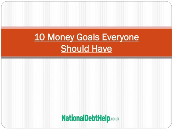 10 Money Goals Everyone Should Have