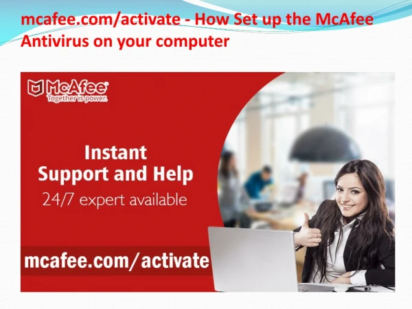 mcafee.com/activate - How Set up the McAfee Antivirus on your computer