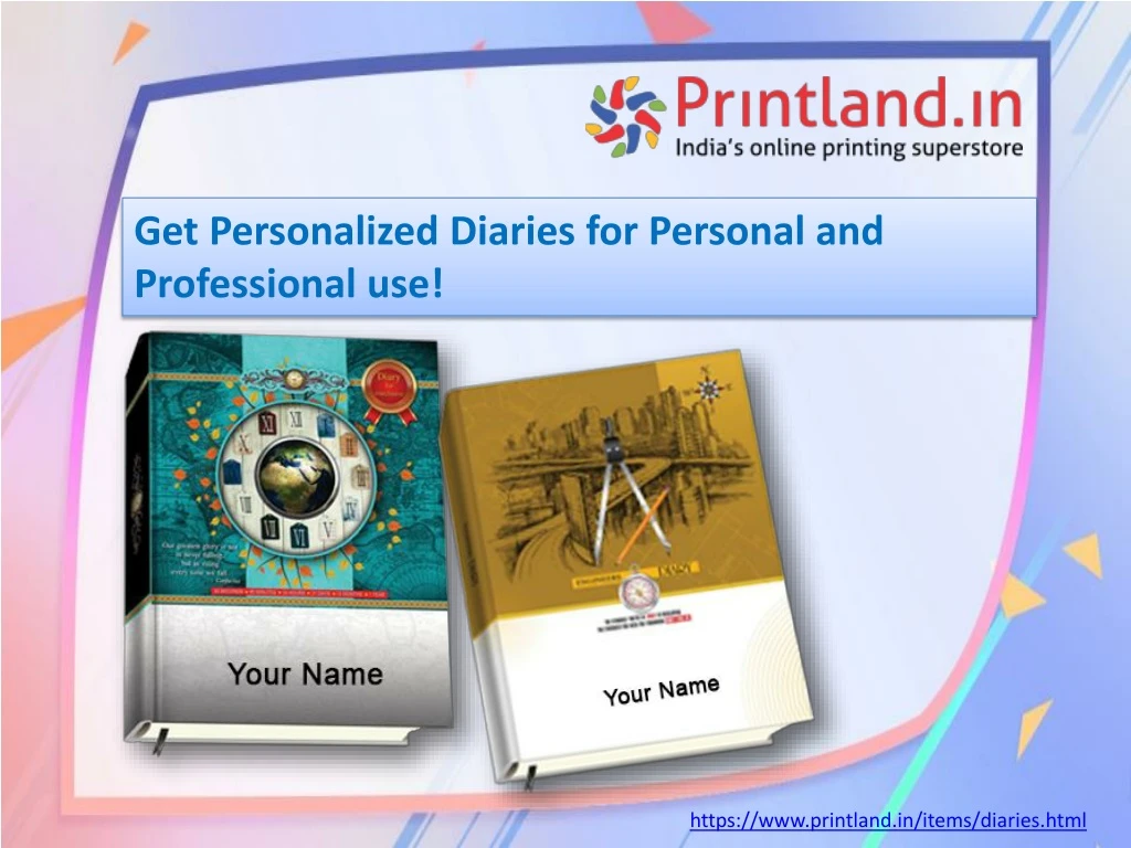 get personalized diaries for personal