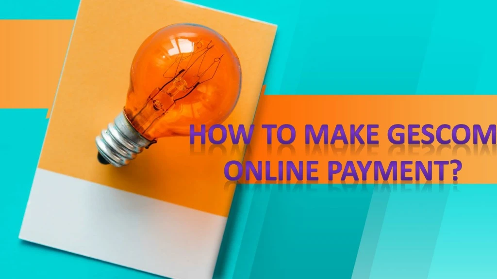 how to make gescom online payment