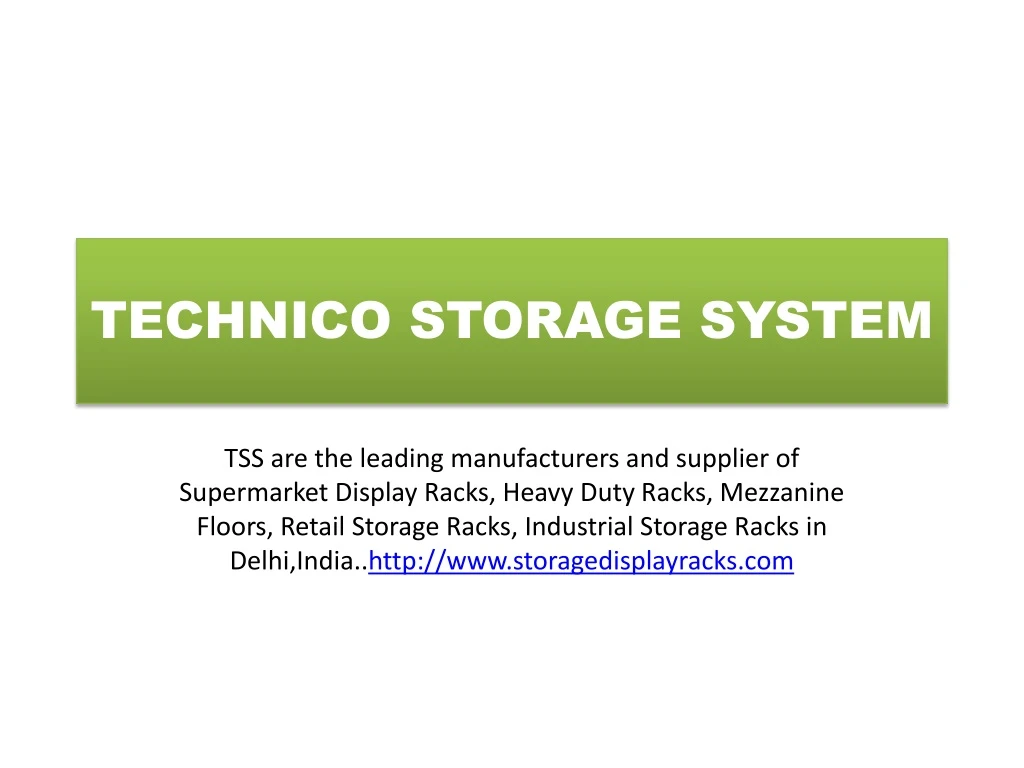 technico storage system