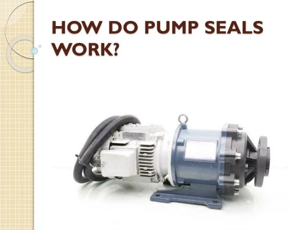 How do Pump Seals Work? Step by Step - LEAK-PACK