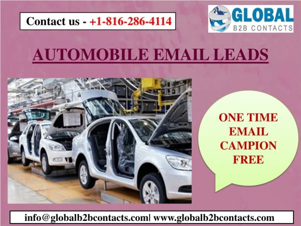 AUTOMOBILE EMAIL LEADS