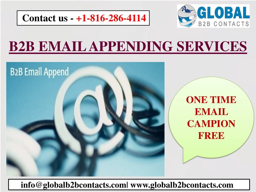 b2b email appending services