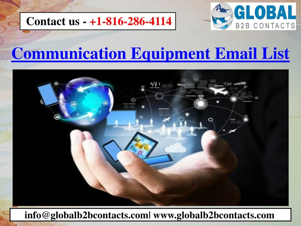 communication equipment email list