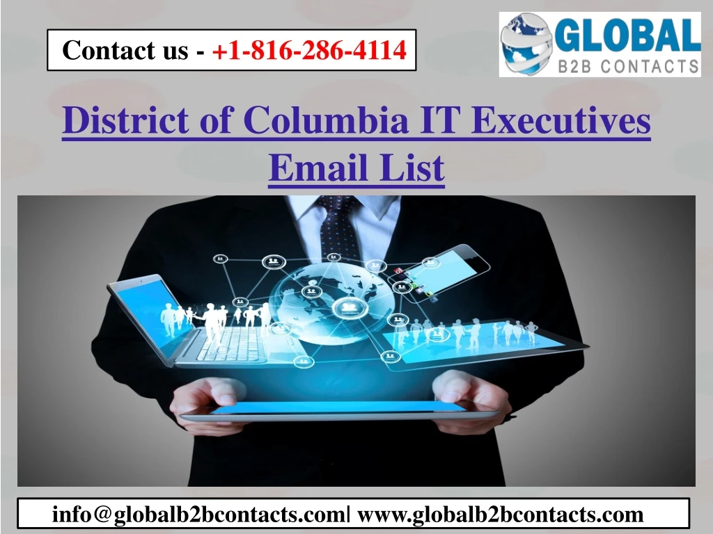 district of columbia it executives email list