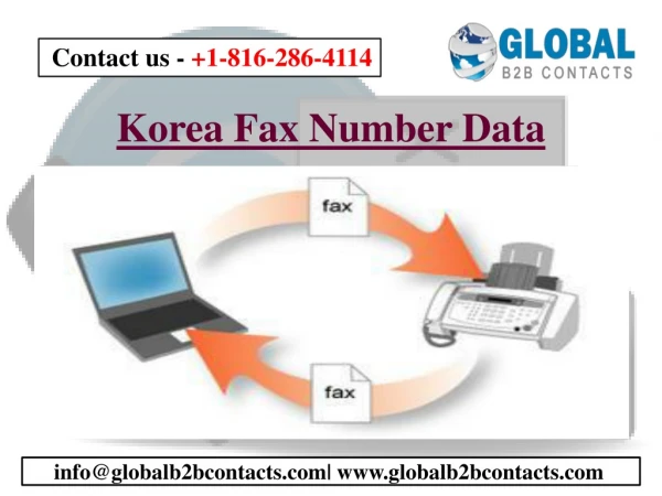 Korea Fax Number Data