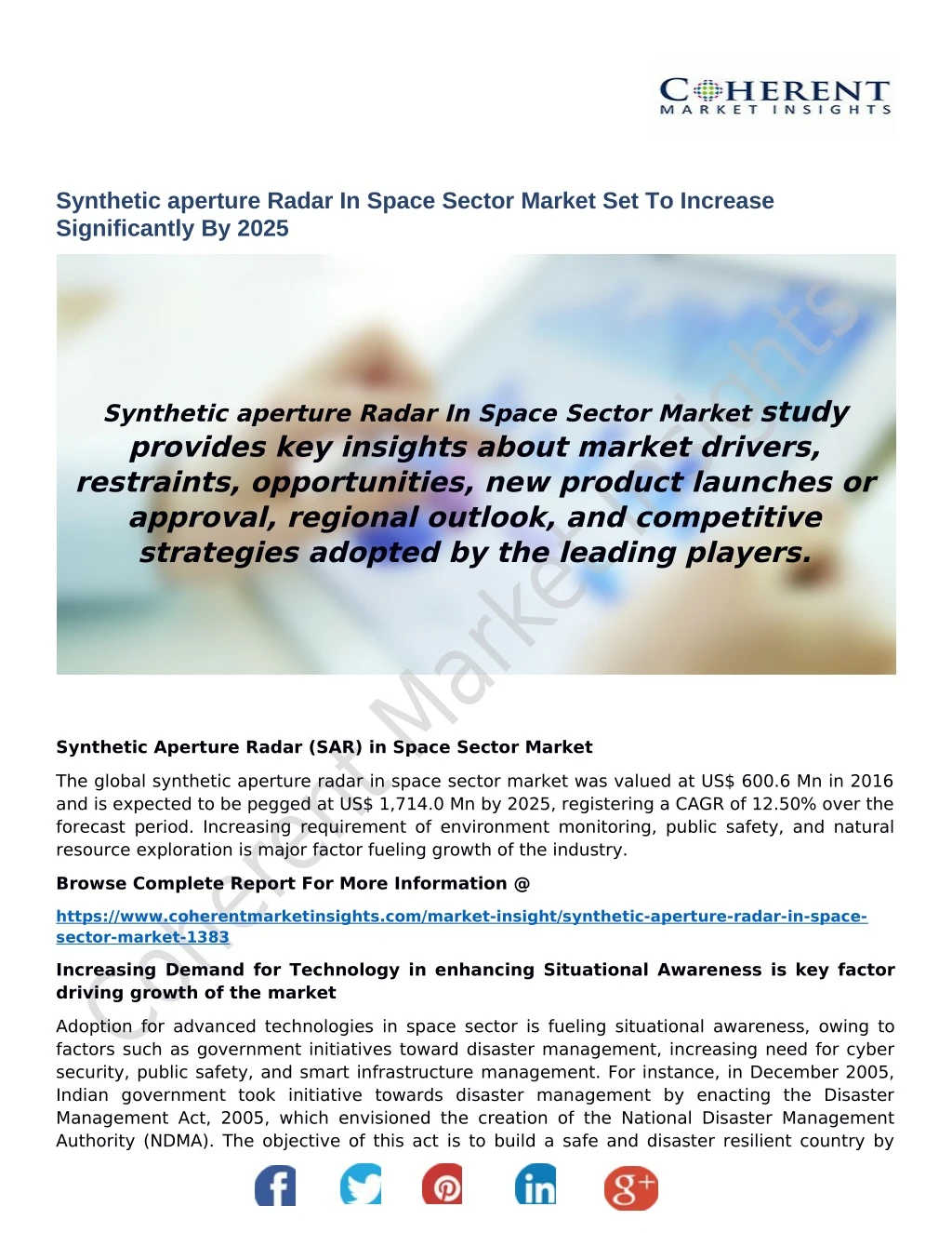 synthetic aperture radar in space sector market