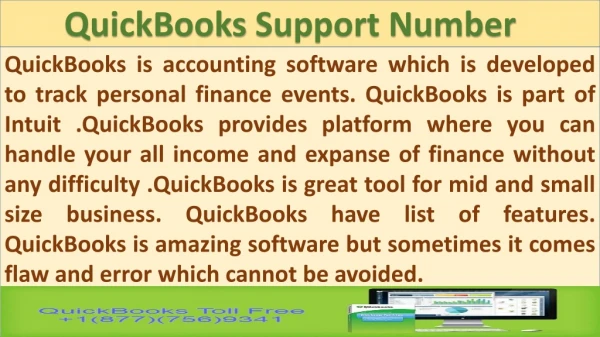 QuickBooks support Number 1-877-756-9341.
