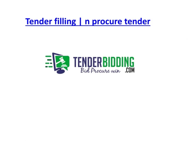Tender filling | n procure tender