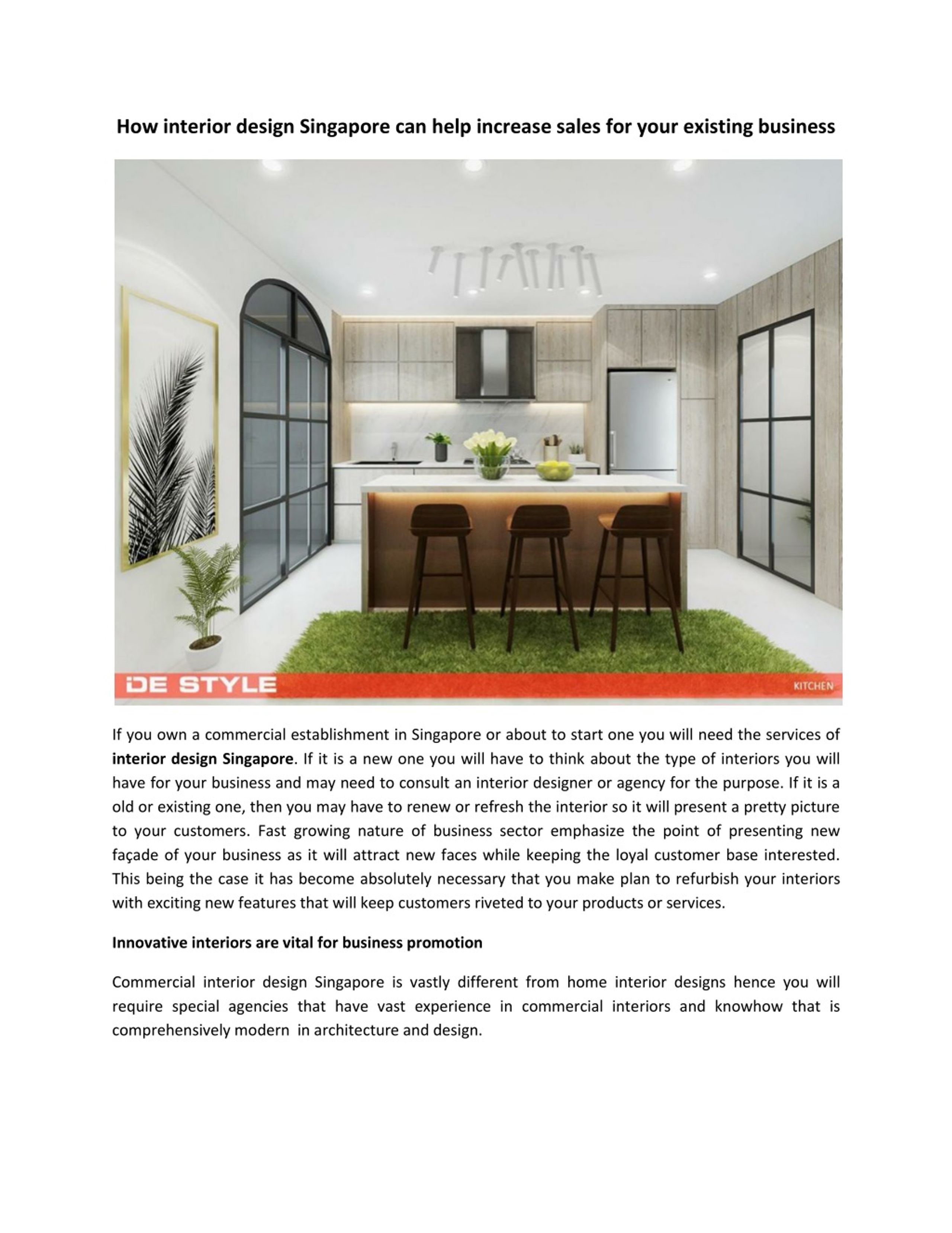 PPT - How interior design Singapore can help increase sales for your ...