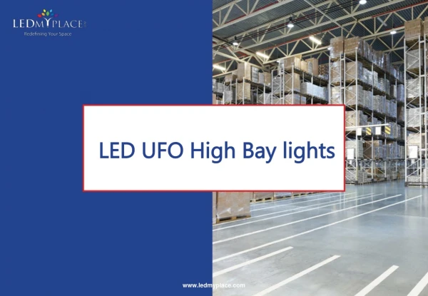 Illuminating Higher Ceiling Areas can be daunting many Times, Install UFO LED Lights