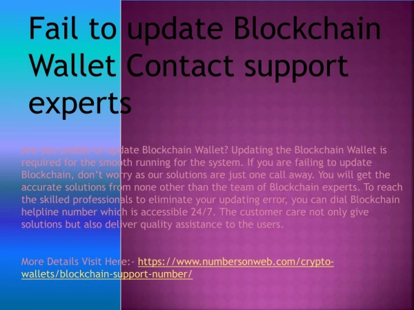 Blockchain Support number 1 {(856) 558-9404} customer number