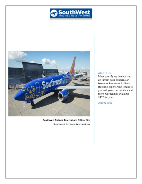 Southwest Airlines Reservations Official Site