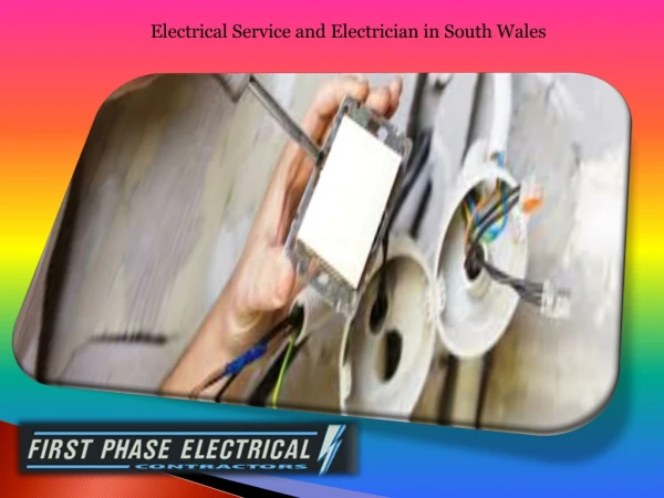 Electrical service and electrician in south wales