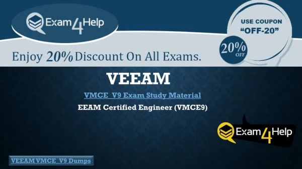 VEEAM VMCE_V9 Dumps Question Answers | Latest VEEAM VMCE_V9 Dumps PDF