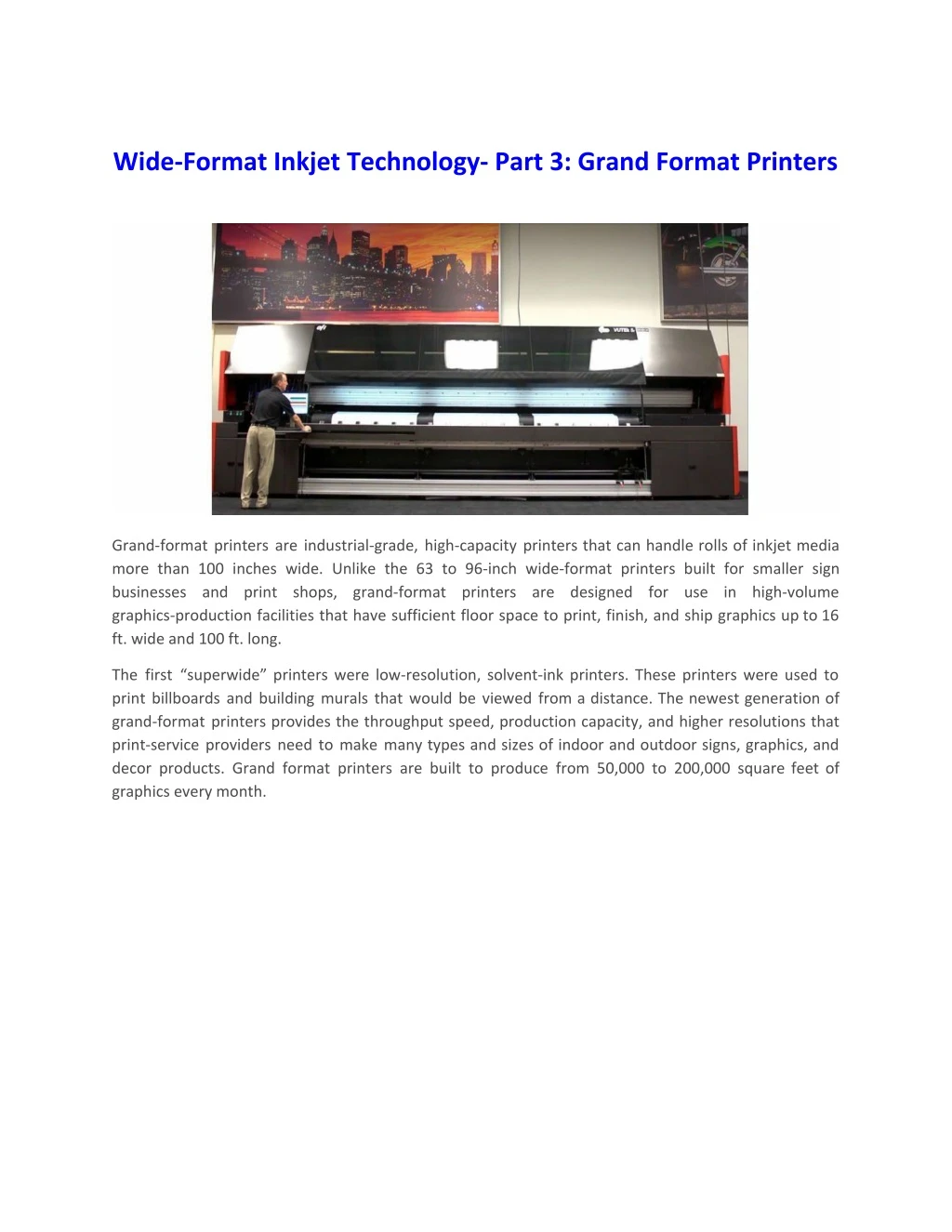 wide format inkjet technology part 3 grand format