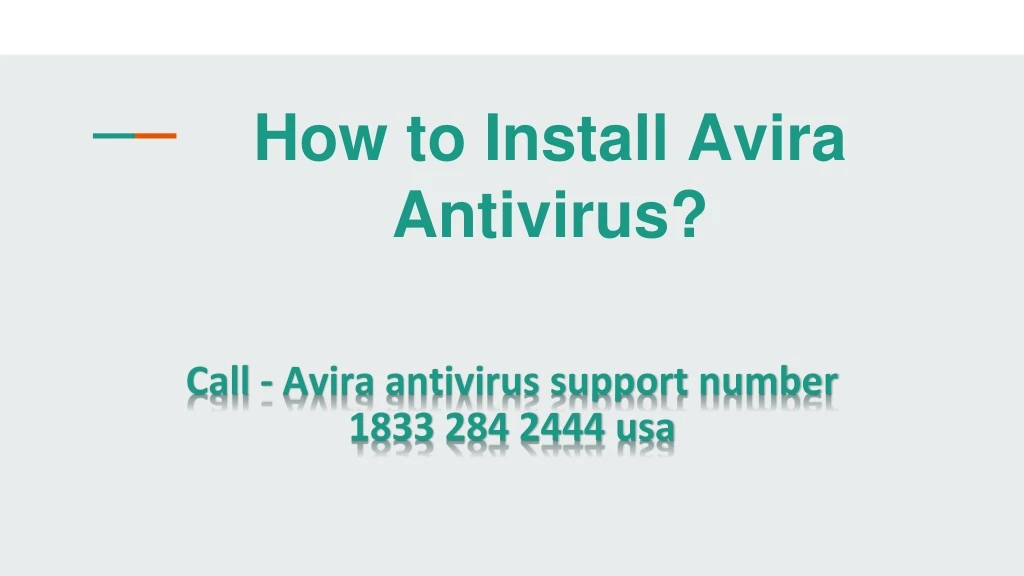 call avira antivirus support number 1833 284 2444 usa