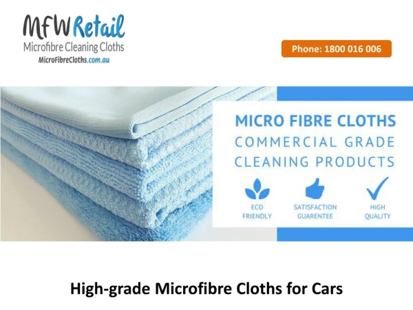 High-grade Microfibre Cloths for Cars