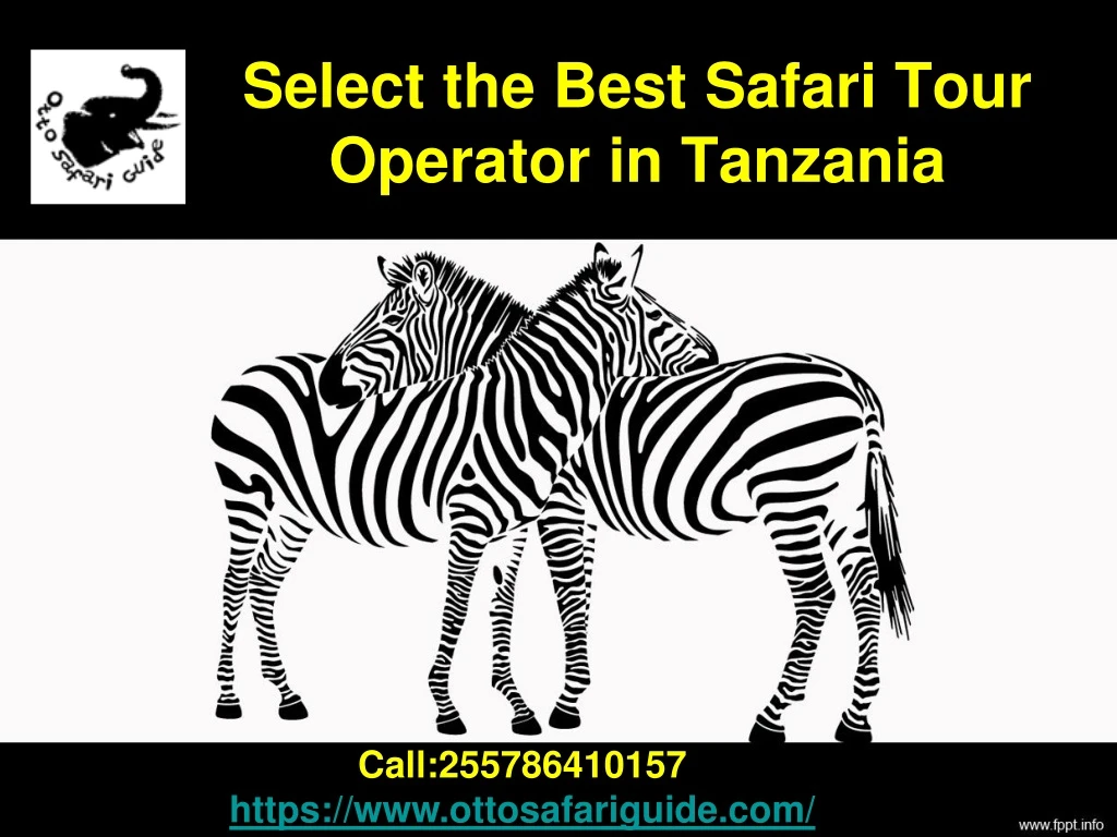 select the best safari tour operator in tanzania