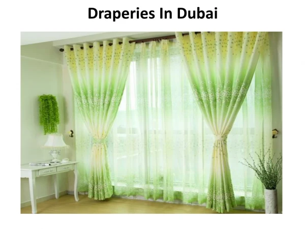 Draperies In Dubai