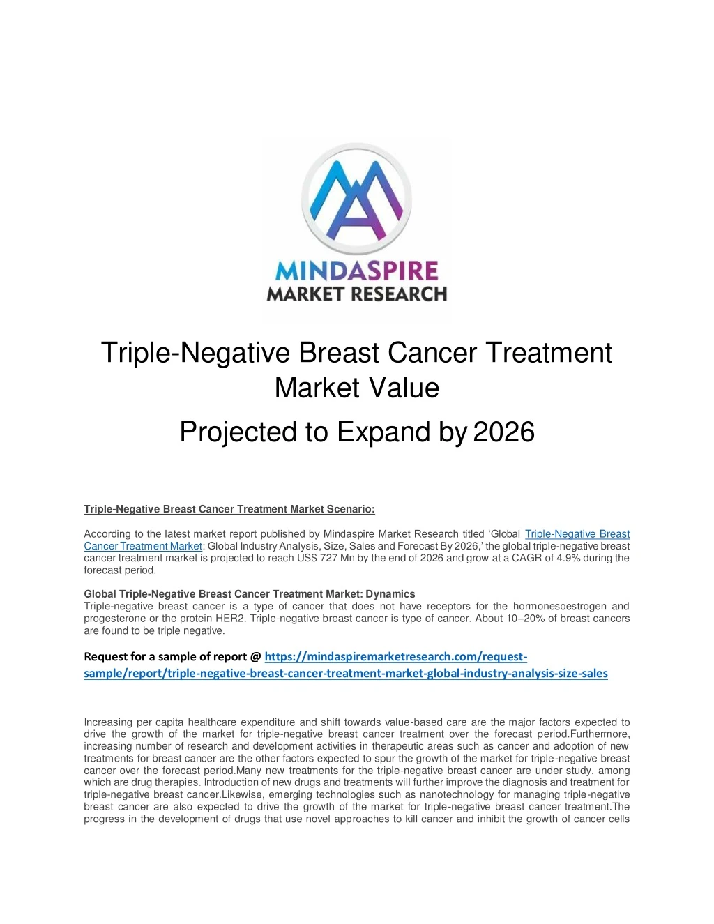 triple negative breast cancer treatment market