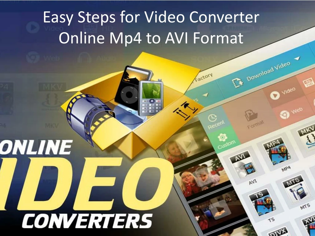 easy steps for video converter online mp4 to avi format