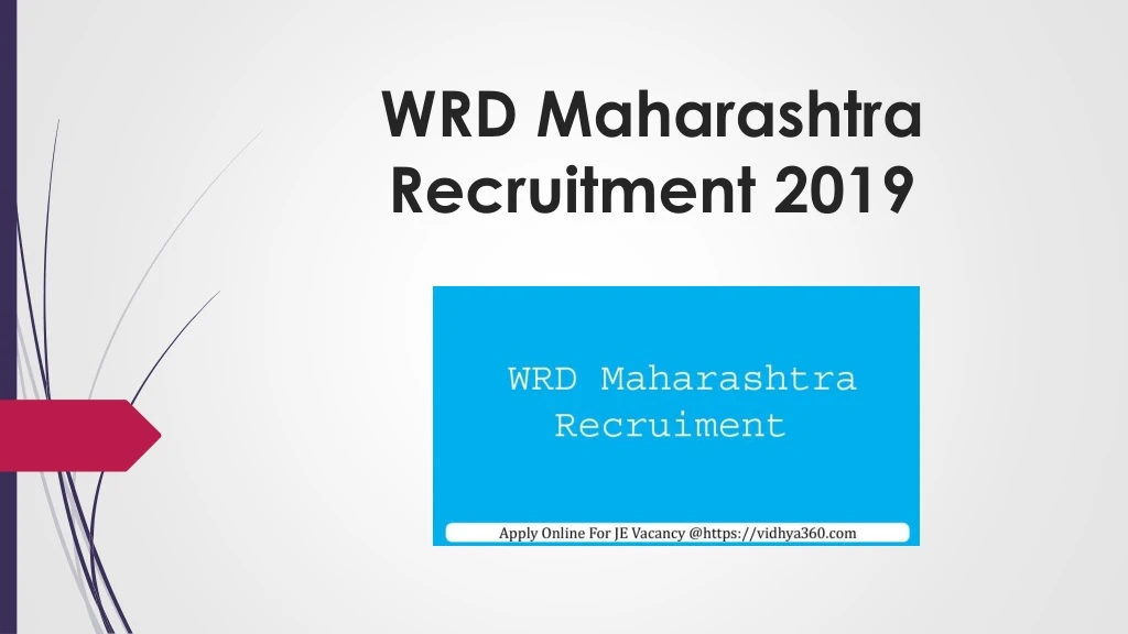 wrd maharashtra recruitment 2019