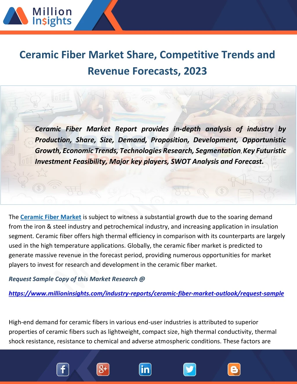 ceramic fiber market share competitive trends