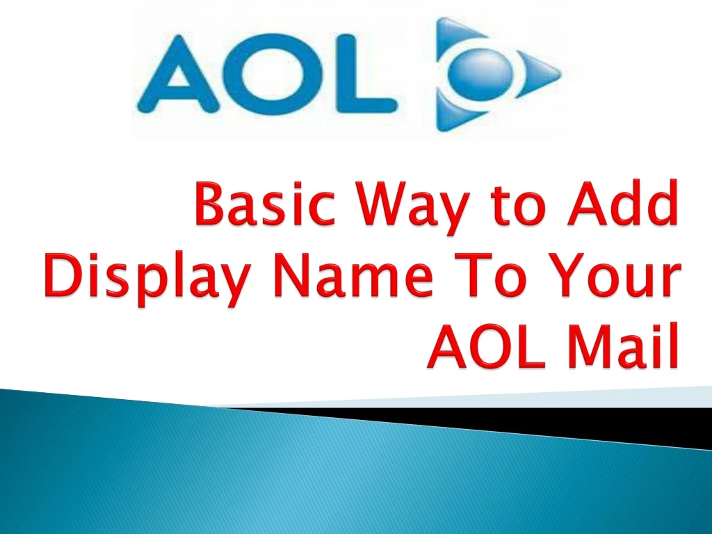 basic way to add display name to your aol mail