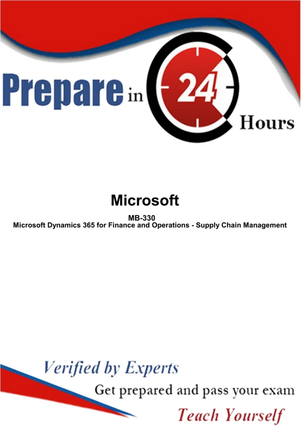 PDF Microsoft MB-330 Exam Question Answers | Latest MB-330 Dumps