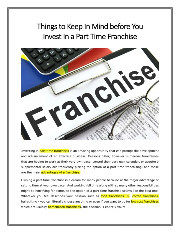 [FRANCHISE TIPS] 4 Things to Know Before You Invest in Franchises