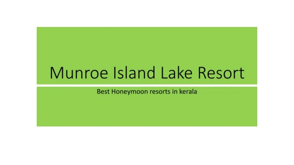 munroe island lake resort