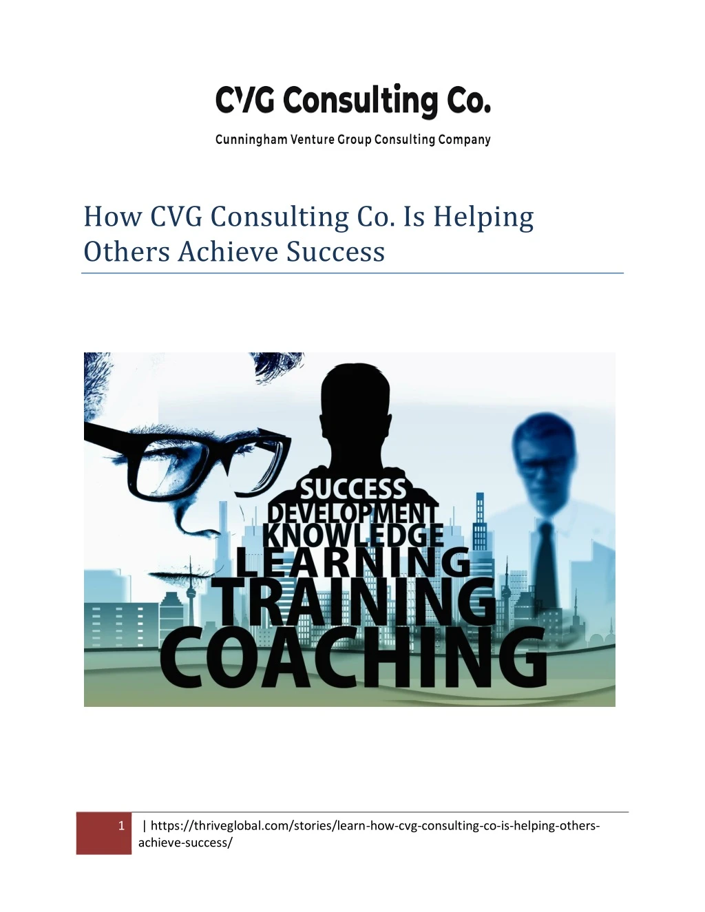 how cvg consulting co is helping others achieve