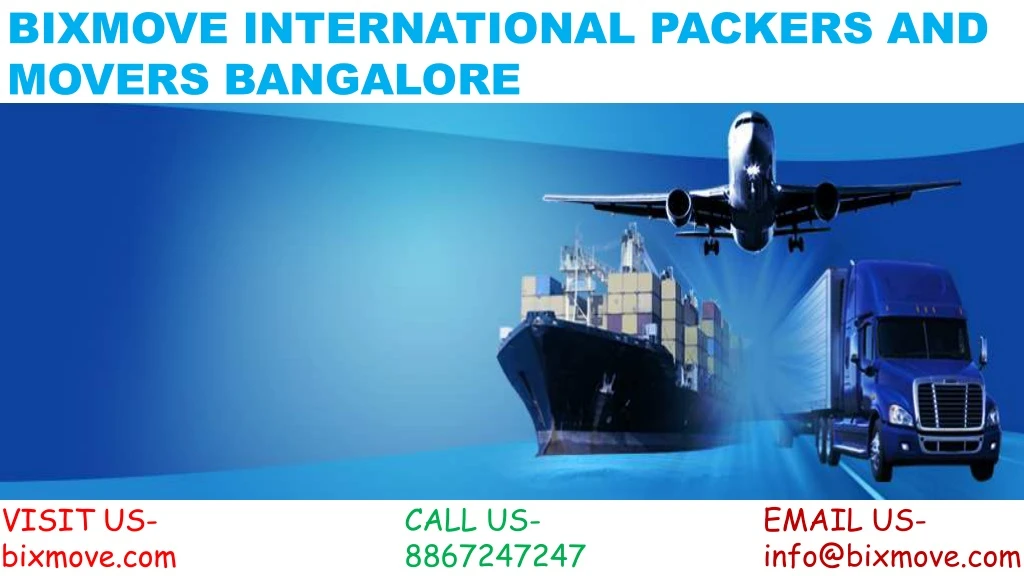 bixmove international packers and movers bangalore