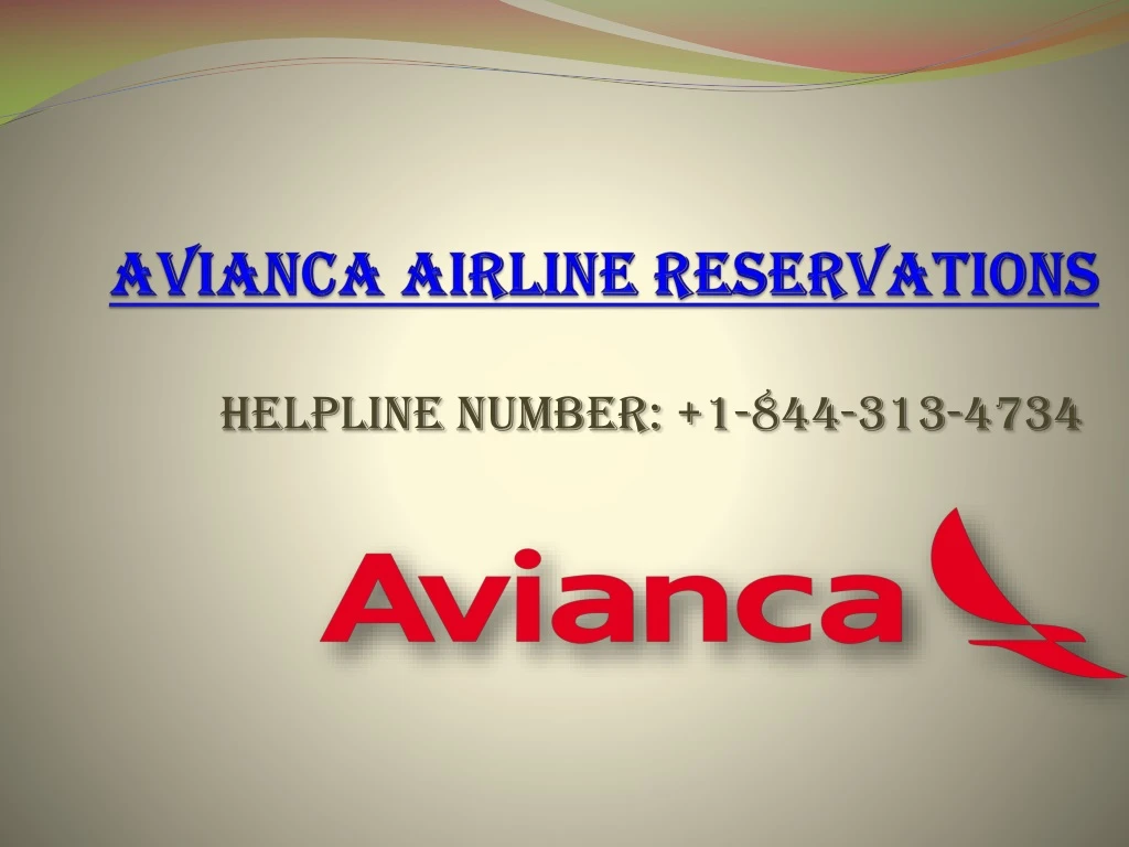 avianca airline reservations
