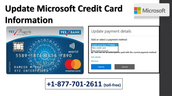 Microsoft Credit Card Information